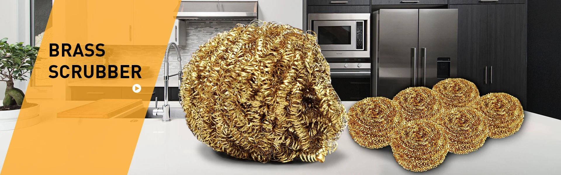 Kitchen and brass scrubbers